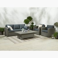 Ensemble lounge VEMB 5 personnes gris