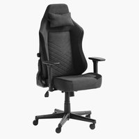 Chaise gaming HALLUM a/support jambes noir