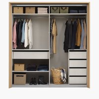 Kledingkast SALTOV B204 + accessoires eiken