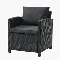 Lounge-Sessel ULLEHUSE schwarz