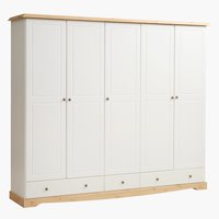 Armoire ROLD 251×216 blanc/pin