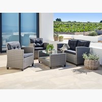 Lounge set MORA 4-seater grey