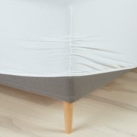 Jersey Fitted sheet JETTE Double/King white