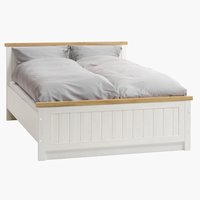 Bed frame MARKSKEL DBL 135x190 oak/white