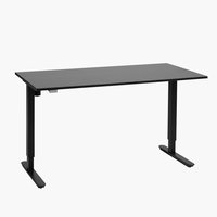 Adjustable desk SLANGERUP 70x140 black