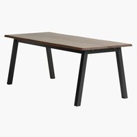 Jedálenský stôl SKOVLUNDE 90x200 tmavý dub