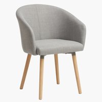Chaise KLOSTER gris clair/chêne