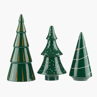 Kerstdecoratie SLEIPNER 3st/pk groen