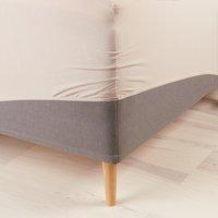 Lenzuolo con angoli ELSE Jersey 160x200x30 cm color sabbia