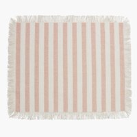 Place mat HICKORY 38x45 white/rose
