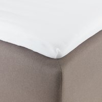 Jerseykuvertlagen 90x200x6-10cm hvid