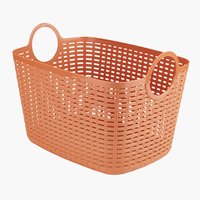 Basket EVAN W27xL38xH27cm 14.5L plastic orange