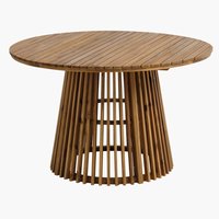 Garden table HOLTE D120 hardwood