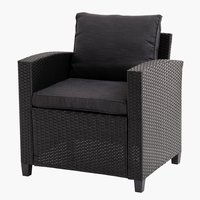 Lounge chair ULLEHUSE black