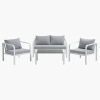 Комплект мебели VASTO 4 места бял
