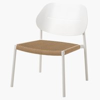 Lounge chair NAKKENSHUSE white