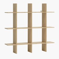 Wall shelf KVISSEL 3 shelves bamboo
