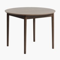 Jedálenský stôl MARSTRAND Ø110/110x200 tmavý dub