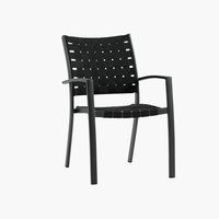Krzesło ogrodowe JEKSEN czarne