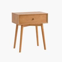 Bedside table HOKKSUND 1 drawer brown