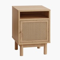 Bedside table HALMSTAD 1 door oak colour