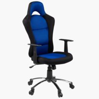 Καρέκλα gaming SNERTINGE μαύρο/μπλε