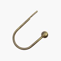 Hold-back BALL 2 pack antique brass