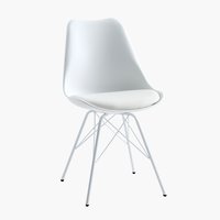 Chaise KLARUP blanc/blanc