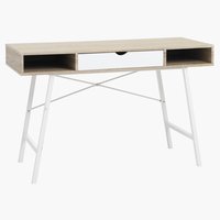 Desk ABBETVED 48x120 oak/white