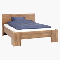 Bed frame VEDDE KNG 150x200 wild oak excl. slats