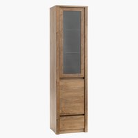 Display cabinet VEDDE 1 door wild oak