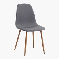 Jedálenská stolička JONSTRUP sivý poťah/dubová farba