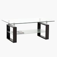 Tavolino NYBORG 60x110 cm metallo/vetro