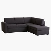 Разтегателен диван с разширение BEDSTED сив