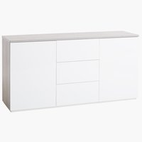 Sideboard JERNVED 2 doors concr/h.gloss