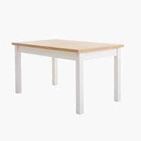 Dining table MARKSKEL 150/193 white/oak
