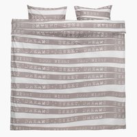 Juego funda nórdica milrayas ELSA 240x220 gris
