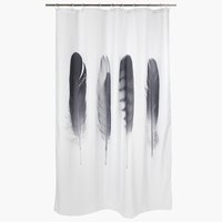 Shower curtain TOTRA 150x200 black/white