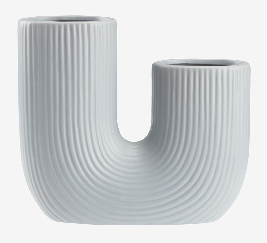 Vase TORMUND W18xL6xH17cm blue JYSK