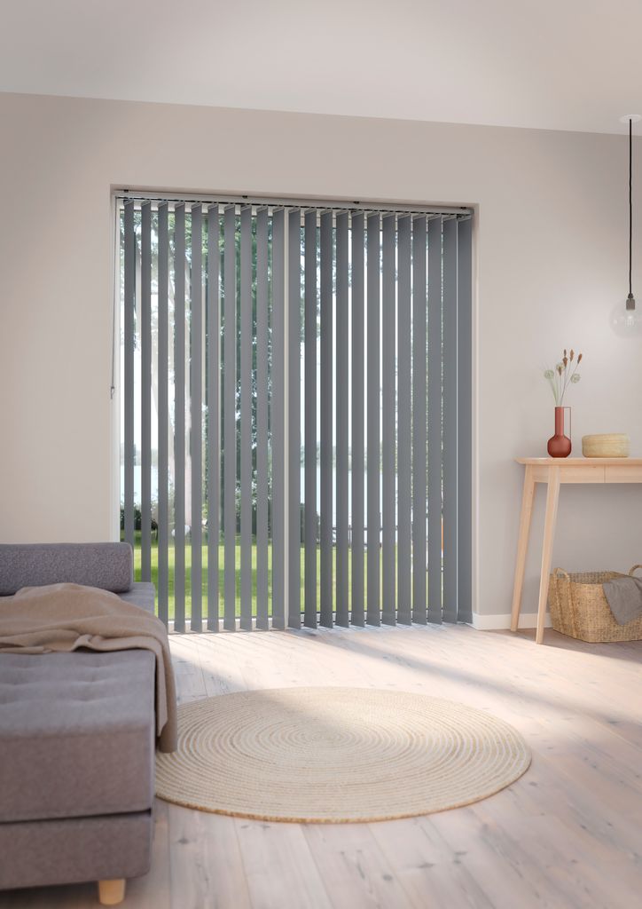 Blackout vertical blind FERAGEN 100x250cm grey | JYSK