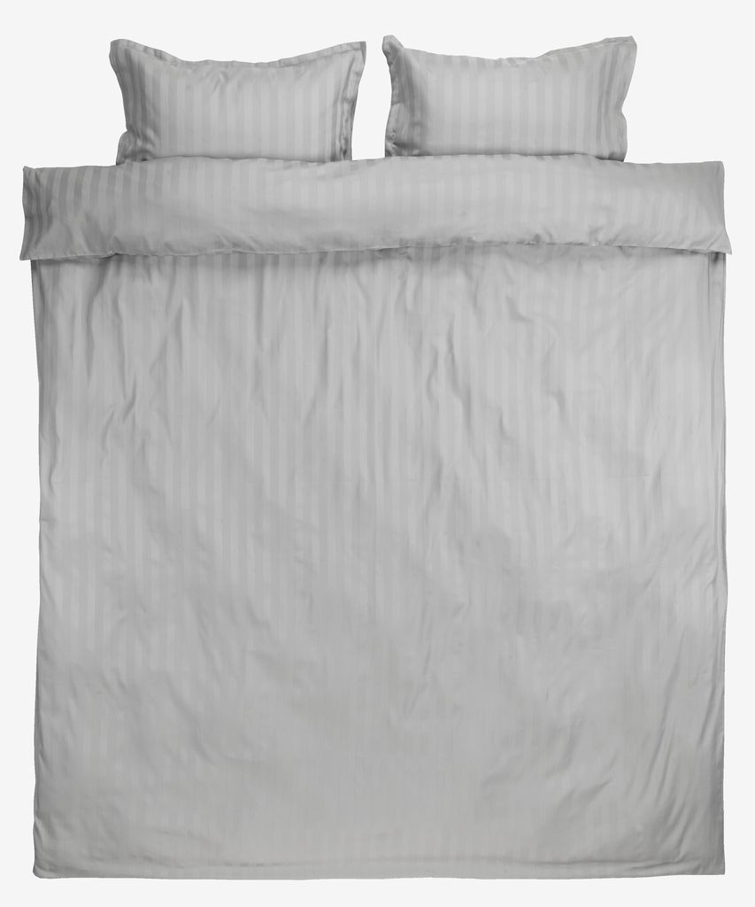 Tête De Lit Avec Rangements SIVERI 140 Cm - Tissu Gris Et Naturel, 8 Niches, Livrée Montée