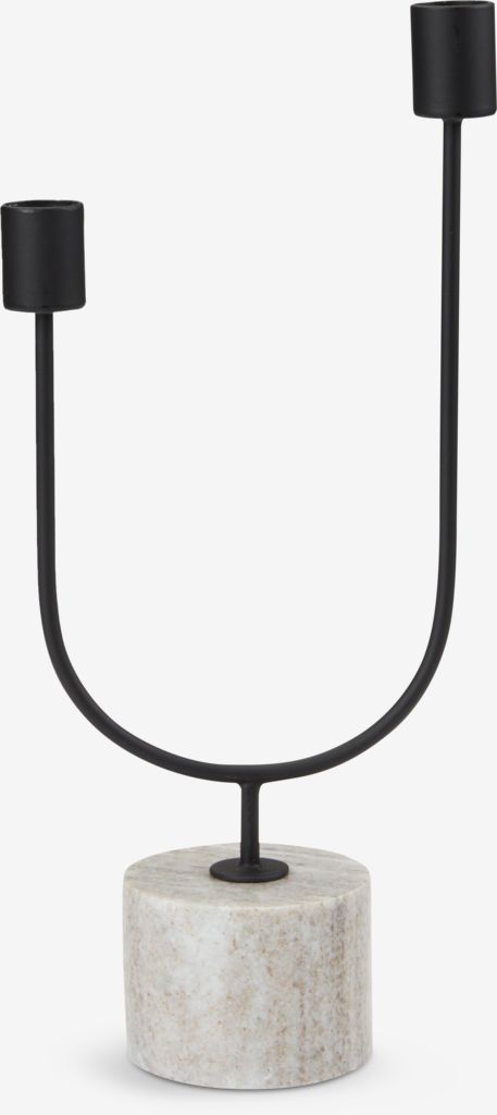 Kerzenständer KURT B15xL7xH33cm schwarz