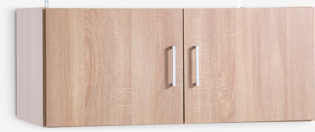Møbelmontering JYSK Overskab FANDRUP 97×41 2 låger lys eg 97 cm x 50 cm x 41 cm | Billig & Hurtig i København