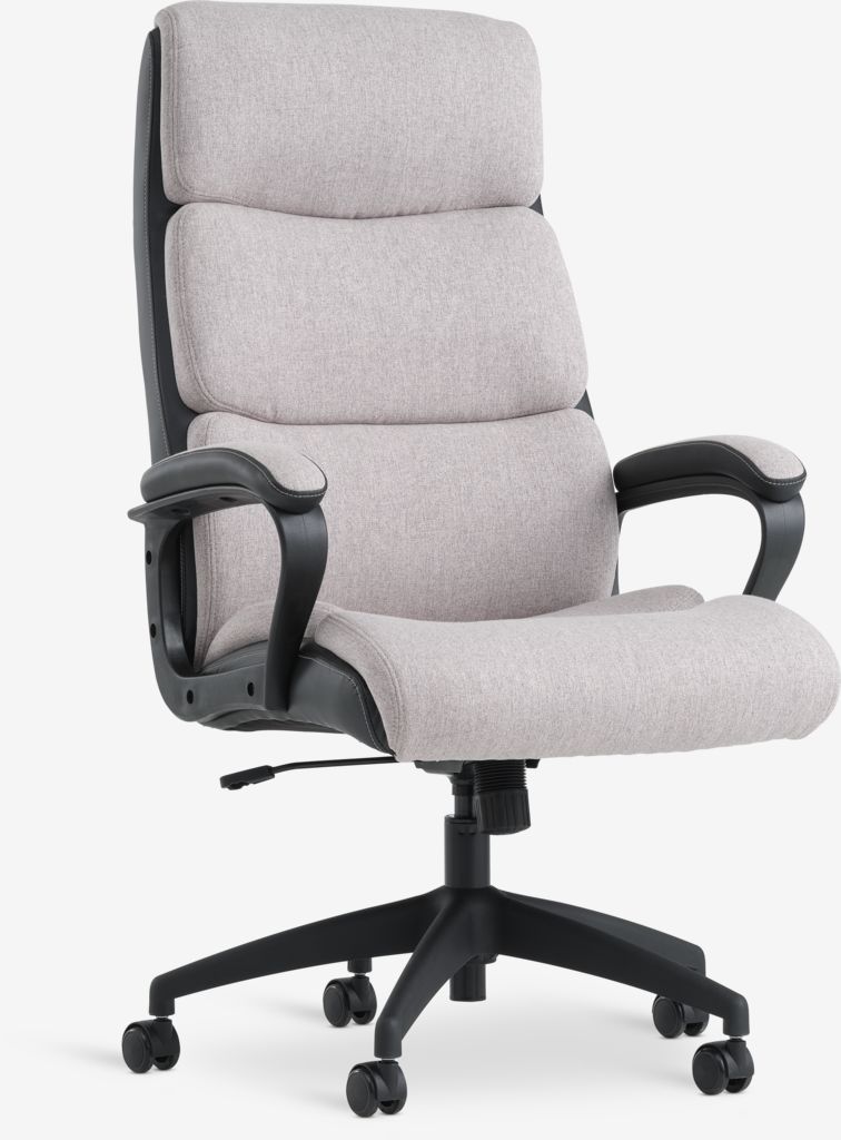 Sedia da ufficio MARBJERG grigio/nero similpelle | JYSK
