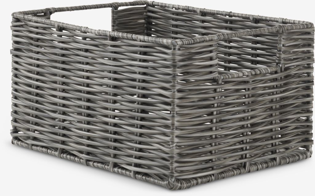 Hoonex - Cesti portaoggetti pieghevoli, 13 x 13 x 13 cm, in tessuto di lino, 3 pezzi, con manici in legno e cartone resistente, per casa, ufficio, auto, asilo nido, beige
