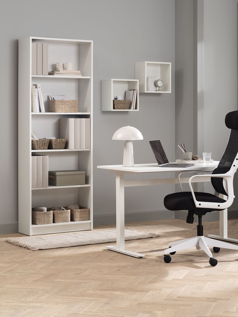 Bush Business Furniture Hustle - Libreria Alta 5 Ripiani Bianca - 22,7 Kg Per Ripiano - Per Ufficio E Casa - 3