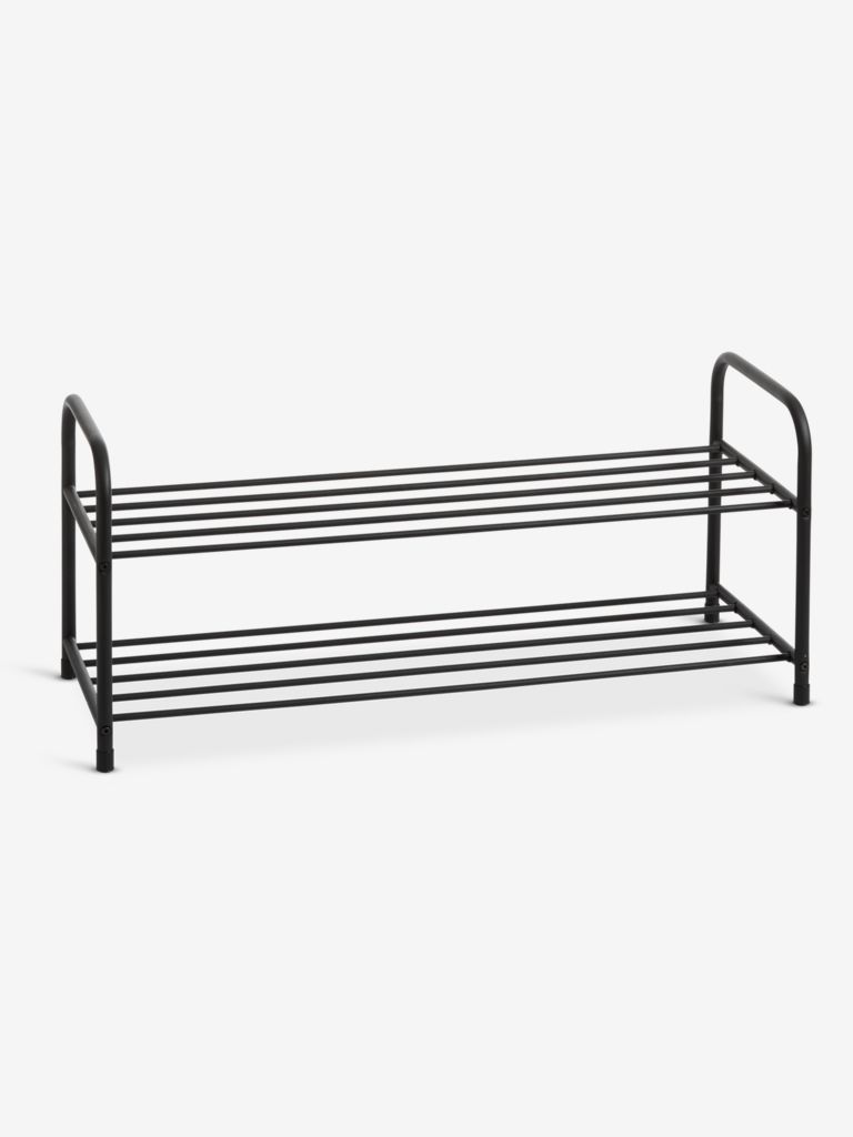 Møbelmontering JYSK Skoreol HALS 2 hylder sort 92 cm x 35 cm x 39 cm | Billig & Hurtig i København