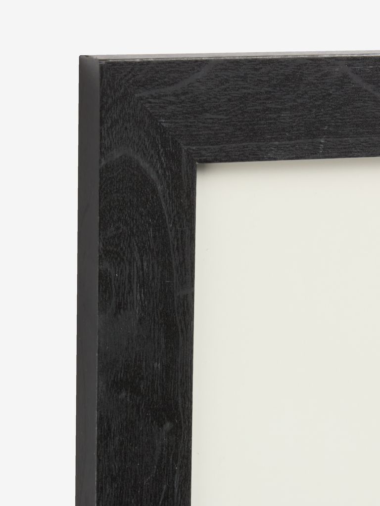Cornice Portafoto Valencia, Nero Opaco, 34x96 Cm, Profilo Largo 35 Mm, In MDF Con Vetro Acrilico, Per Foto E Puzzle - 4
