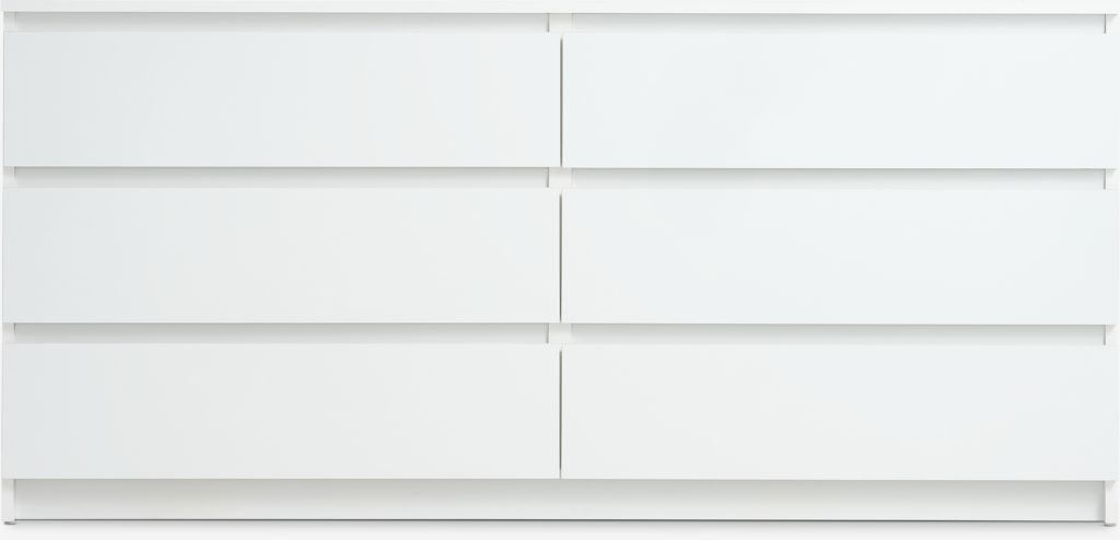 Kommode TANGE 3+3 Schubladen weiß