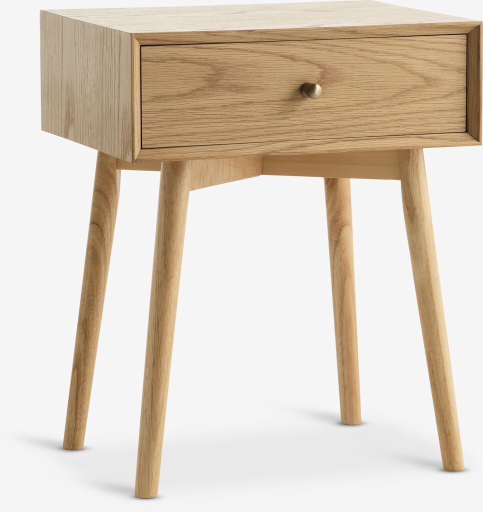 Table de nuit HOKKSUND 1 tiroir chêne naturel | JYSK